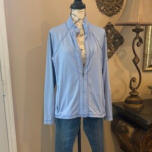 FOOTJOY Cabarrus jacket light blue long sleeve zip-up front Sz L